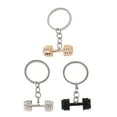thumbnail image 1 of 3 Pcs Porte-Clés Haltères Pendentifs Porte-Clés Haltères Décorations de Sac, 1 of 7