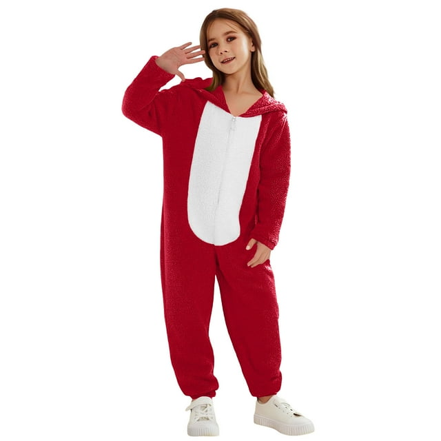 RXMEKW Pyjamas d'Halloween pour Femmes et Enfants, Ensemble de Combinaison à Capuche Assortie Parent-Enfant avec Fermeture Éclair, Tenue de Maison Imprimée à Manches Longues pour la Famille