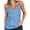 (Type 1)Light Blue, variant on Women Summer Tops Casual Sleeveless V-Neck Sequin Camis Blouse