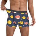 thumbnail image 2 of Salouo Cute Puffer Fish Print Men's Boxer Briefs,Breathable Underwear Elastic Waistband Briefs for Men -XX-Large, 2 of 8