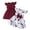 F280-Red, variant on xfsWaSs Baby Girls Dress 2 Pack Toddler Summer Dresses Ruffle Sleeveless Cute Casual Sundress With Bowknot A-Line Beach Sundresses 9-12 Months