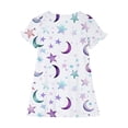 thumbnail image 5 of RXIRUCGD 2025 Vêtements d'Été pour Enfants 3-12 Ans Mode Imprimée Pyjama Rêveur Mi-Mollet Chemise de Nuit, 5 of 5