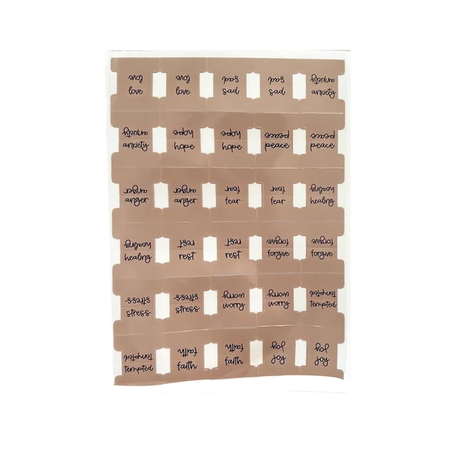 Bible Tabs for Women and Men – 1 Sheet Multicolor Laminated Scripture Reference Labels for Easy Navigation and Bible Study