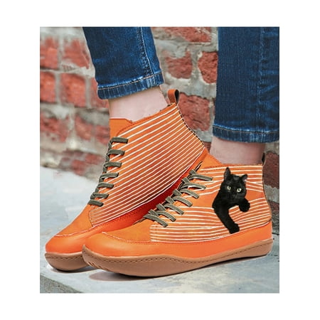 

Avamo Womens Sneakers High Top Lace up Casual Walking Shoes Fashion Ankle Boots