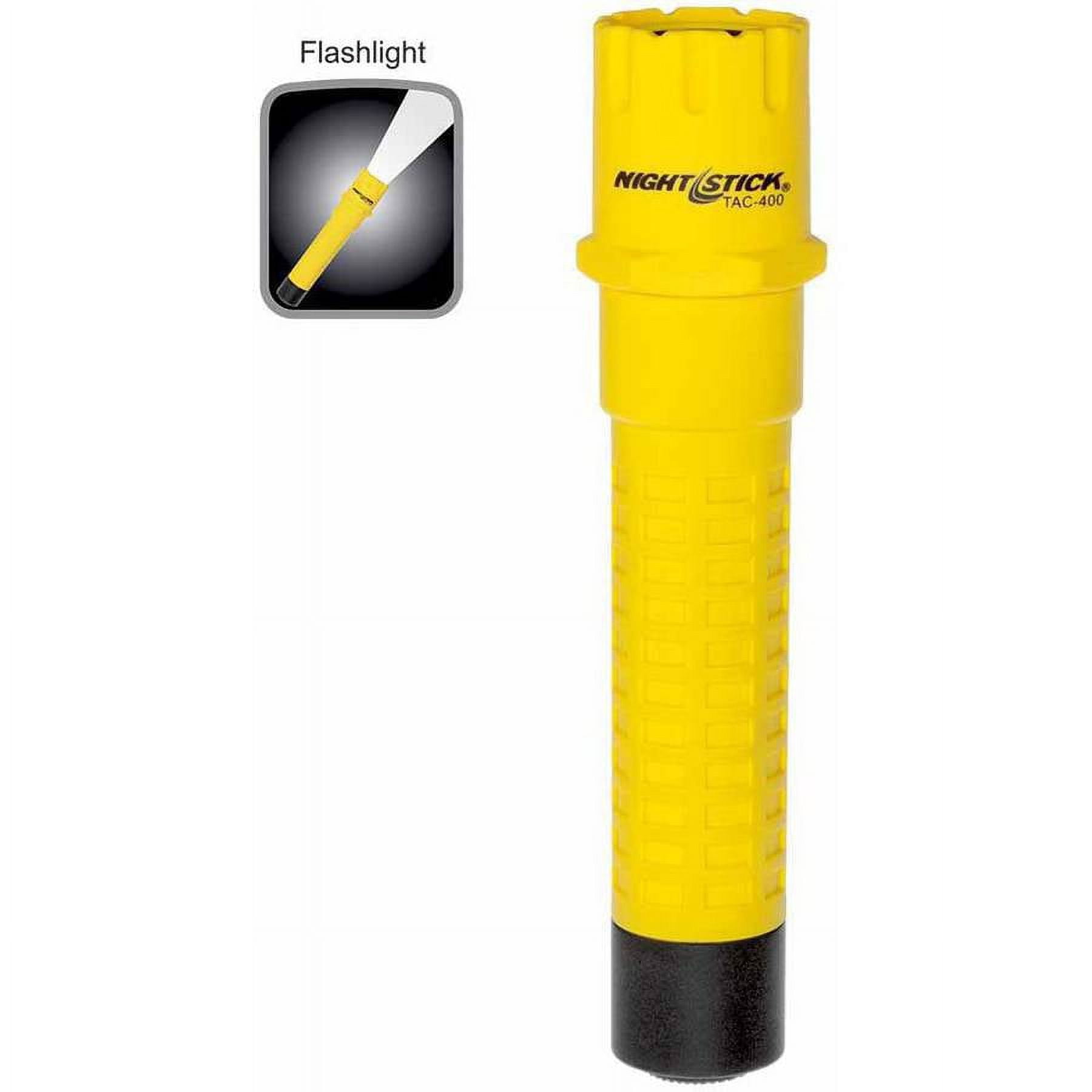 Nightstick TAC-400Y Polymer Tactical Flashlight-Rechargeable, 6.25", Yellow