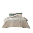 thumbnail image 6 of Twin Size Cotton Bedding Set 3 PCS Twin/Twin XL Velvet Duvet Cover Set with Throw Pillow Champagne,Bed In A Bag, 6 of 18