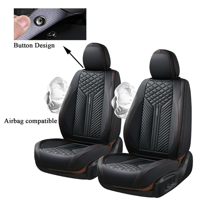  Coverado Seat Covers, Car Seat Covers Full Set, 5 Seat  Universal Leather Seat Covers for Cars, Seat Covers Waterproof, Front and  Back Car Seat Protector, Auto Seat Covers Fit for Most