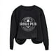 thumbnail image 4 of Herrnalise - Sudadera con estampado de trébol del Día de San Patricio para mujer, sudadera con trébol irlandés, suéter holgado de manga larga, prepárate para la grandeza por menos, 4 of 4