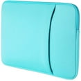 thumbnail image 2 of RAINYEAR 16 Inch Laptop Sleeve Protective Soft Case Padded Cover Carrying Bag with Front Pocket & Accessories Pouch, Specially Compatible with 2021 2022 16" MacBook Pro M1 for Model A2141 A2485(Blue), 2 of 7