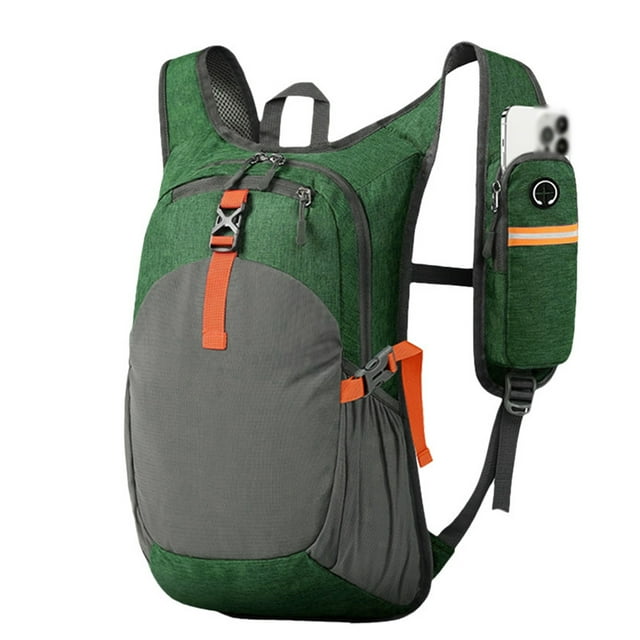 Guardurnaity Mochila de senderismo para hombre, de gran capacidad para diario, transpirable, resistente al desgaste, robusta y duradera. Ideal para Mochilas Gris verdoso 15L