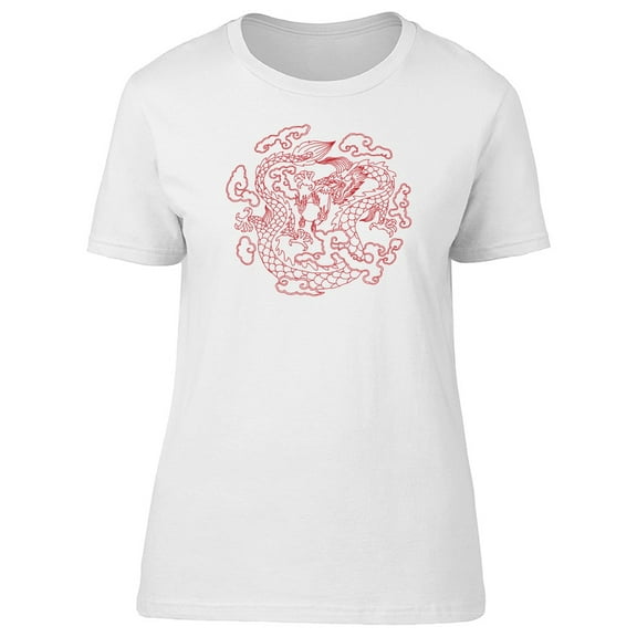 Red Chinese Dragon Flies Tee Men's -Image by Shutterstock