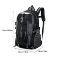 thumbnail image 5 of Backpacks Camping 36\-55L Outdoor Sports Rucksacks Climbing Portable Bags Black, 5 of 9