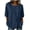 Blue, variant on Womens Tops Summer Dressy Casual 3/4 Sleeve Crew Neck Circle Tops - Bow Tie Velvet for Winter Black S