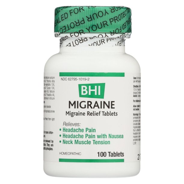 BHI Migraine Relief 100 Tablets