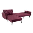 thumbnail image 5 of Wulawindy Convertible Sofa bed sleeper Navy blue velvet（W223S00459、W223S00709、W223S00007）, 5 of 7