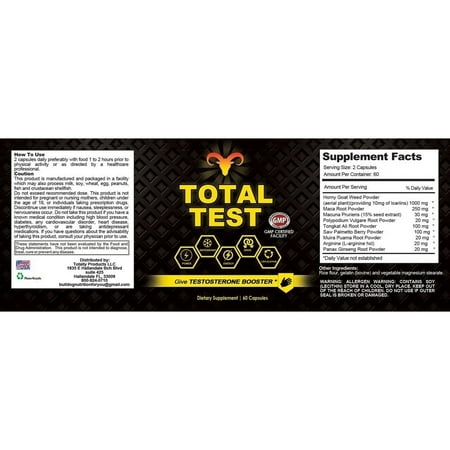 Total Test Testosterone Booster and Garcinia HCA Complex Combo Pack