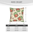 thumbnail image 4 of Bingfone Frog Hold Strawberry Linen Throw Pillow Covers Cushion Case Pocket Button Vintage Farmhouse Pillowcase For Sofa Couch Bed 20"X20", 4 of 9