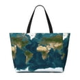 thumbnail image 2 of Disketp World Map Bolsa de Playa de Gran Capacidad, Bolso Impermeable y a Prueba de Arena para Mujer, Ideal para Playa, Piscina y Natación, 2 of 7