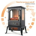thumbnail image 3 of Lifesmart 1500W Infrared Quartz Stove Heater with 3-Sided View | Realistic Flame With or Without Heat | Remote | Timer | Digital Thermostat | Heating for Living Room, Bedroom, Basement | HT1109, 3 of 10