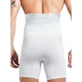 thumbnail image 3 of PULLIMORE Mens Tummy Control Shapewear Shorts High Waist Slimming Body Shaper Boxer Briefs (L, White), 3 of 10