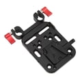 thumbnail image 3 of V Mount Plate, Portable Flexible V Lock Battery Plate Quick Release Alloy With 15mm Rod Clamp For DSLR Cameras, 3 of 8