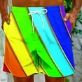 thumbnail image 6 of IROINNID Mens 7 Inch Quick Dry Printed Short Swim Trunks with Mesh Lining Swimwear Bathing, 6 of 9