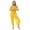 Yellow, variant on Alvivi Women Sequin Self-tie Back Belly Dance Crop Top Lantern Pants Bollywood Belly Dance Outfit Yellow One Size