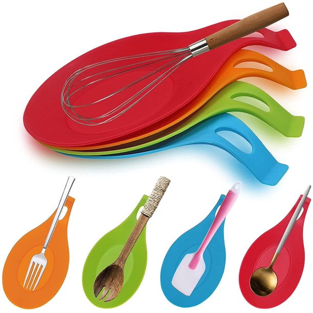 Details about   Silicone Spoon Rest Heat Resistant Kitchen Utensil Spatula Tool Cooking K5C2 