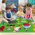 thumbnail image 4 of Farm Animals Felt Story Board Set 3.5Ft 38Pcs Preschool Farmhouse Themed Storytelling Flannel Barnyard Domestic Livestock Early Learning Interactive Play Kit Wall Hanging Gift for Toddlers Kids, 4 of 5