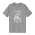 thumbnail image 5 of Beetlejuice My Whole Life Is A Dark Room Men's Heather Gray Crew Neck Short Sleeve Tee-XXL, 5 of 7