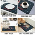 thumbnail image 2 of Christmas Dish Drying Mat 23x15in,Christmas Drying Mat for Kitchen Counter,Absorbent Hide Stain Anti-Slip Coffee Bar Accessories Fit Under Coffee Machine Mat,Dish Drying Mats for Kitchen, 2 of 6