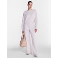 thumbnail image 2 of Athletic Works Women's Fleece Pants with Pockets, 30" Inseam, Sizes XS-XXXL, 2 of 5