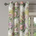 thumbnail image 3 of Ambesonne Flower Grommet Curtain, Vintage Retro Spring Lilies, 50"x60", Khaki Pink and Olive Green, 3 of 5