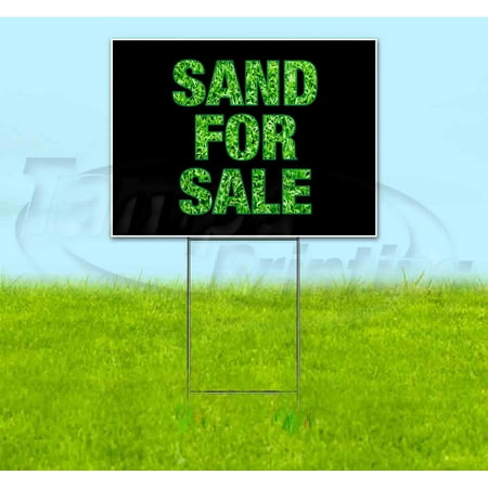 Sand For Sale (18" x 24") Yard Sign, Includes Metal Step Stake