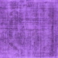 thumbnail image 1 of Ahgly Company Indoor Square Oriental Purple Industrial Area Rugs, 4' Square, 1 of 4