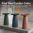 thumbnail image 6 of Sunnydaze Gleeful Garden Metal Bird Bath for Outdoors - UV-Resistant Large Bird Bath for Outside - 23-Inch - Blue Glaze, 6 of 19