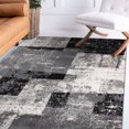 thumbnail image 3 of Contemporary Abstract Boxes Gray 5'x7' Area Rug, 3 of 11