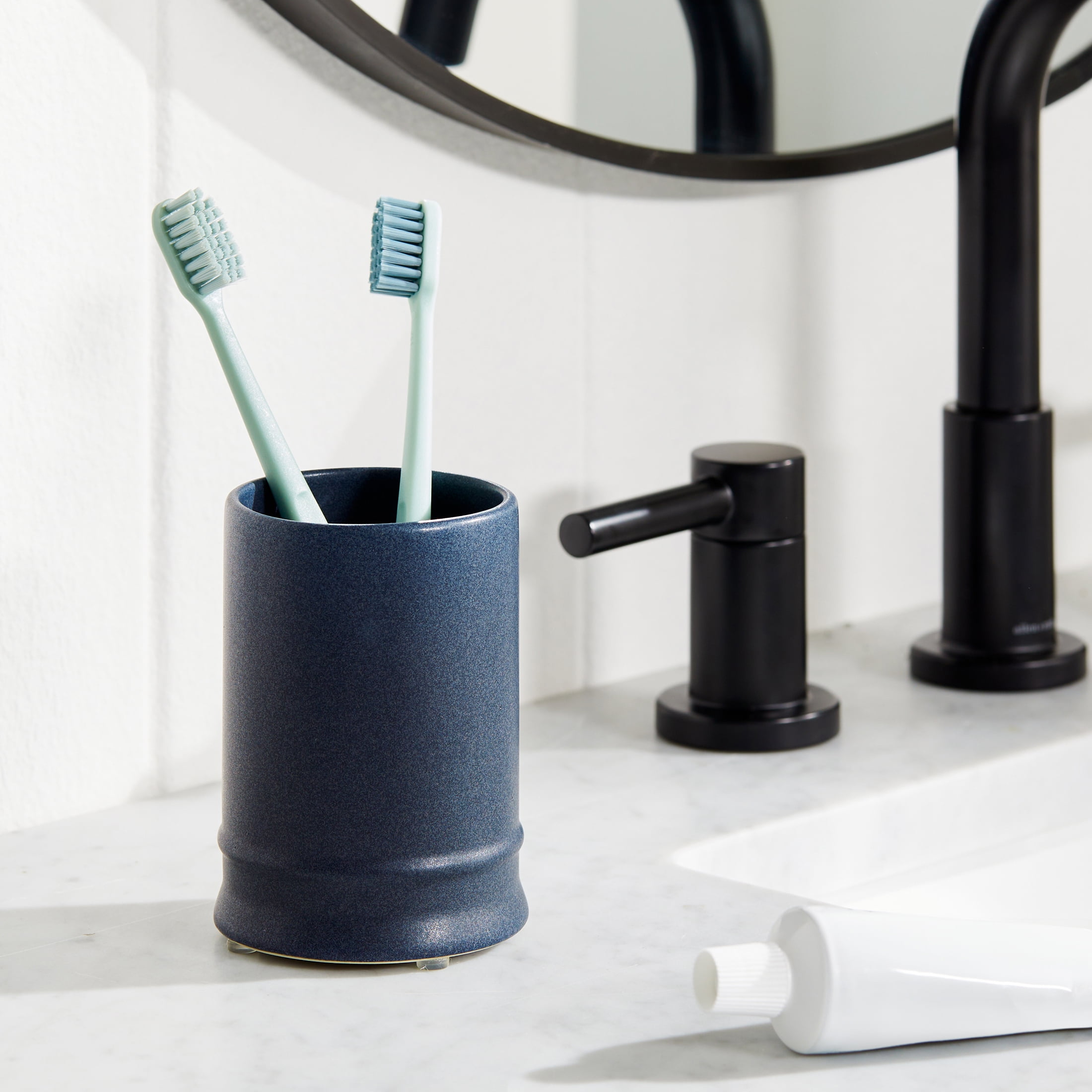 Better Homes & Gardens 3P Bath Set 3-Piece Coarse Plain ceramic, Plastic Bathroom Canister Sets