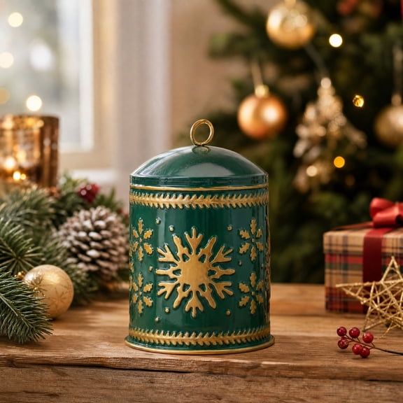 Cord Xmas Decorative Jar, Christmas Decorations Indoor Outdoor Party Room Home Decor Accents, Villa Tabletop Decor for Mantel, Shelf, Home Room Holiday Decor