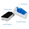 thumbnail image 2 of Magnetic Aquarium Fish Tank Glass Algae Glass Cleaner Scrubber Floating Clean Brush(XL), 2 of 7