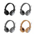 thumbnail image 4 of Sidaley Auriculares Estéreo Plegable Compatible con Bluetooth Diadema inteligente Electrónica de audio portátil Auriculares de sonido premium Navidad Cables de audio/vídeo Marrón, 4 of 6