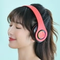 thumbnail image 4 of Foldable  Gaming Headset,  Headset with RGB Light, Deep Bass, Noise Reduction, Waterproof, Supports Memory Card, 4 of 7