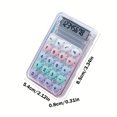 thumbnail image 3 of YANHAIGONG Back To School Supplies Sale!Calculators Desktop,Basic Calculator for School,Mini Color Dopamine Calculator Cute Student-specific Calculator High Value Small Portable Transparent, 3 of 7