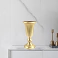 thumbnail image 2 of AMLESO Decorative Flower Vase Metal Bowl Urn Plant Pot Dried Flower Filler Table Decors Gold, 2 of 8
