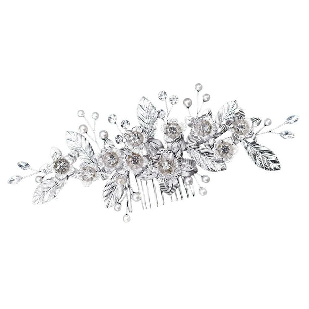 Alloy Bridal Hair Comb Handmade Hair Accessories Sparkly Hair