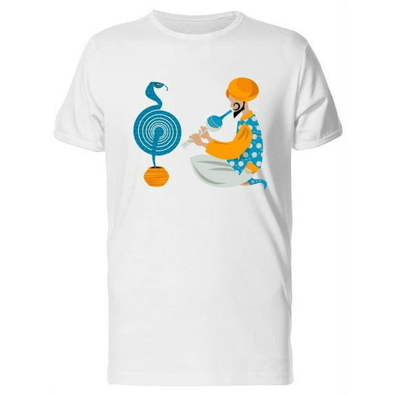 Indian Snake Charmer T-Shirt Men -Image by Shutterstock, Male x-Large