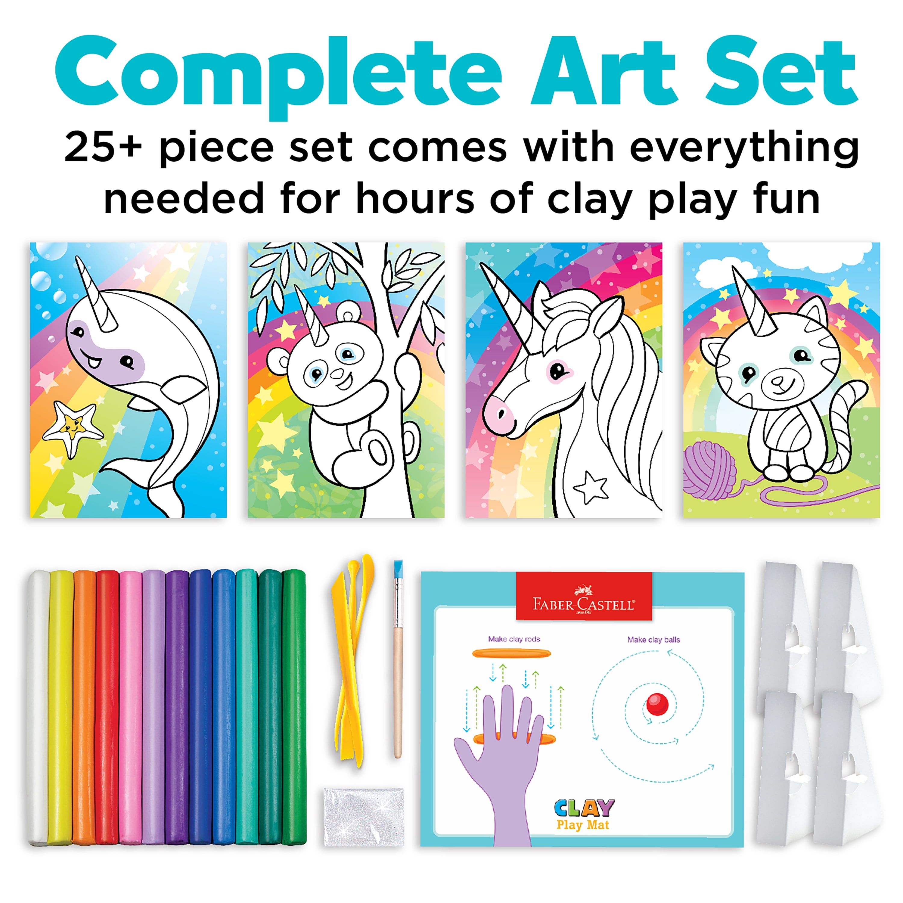 Faber-Castell Do Art Coloring with Clay Unicorn & Friends - Child
