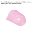 thumbnail image 4 of Uxcell Finger Tips Anti Slip Fingertip Protector, 20 Pack 28mm Silicone Finger Guard, Pink, 4 of 6