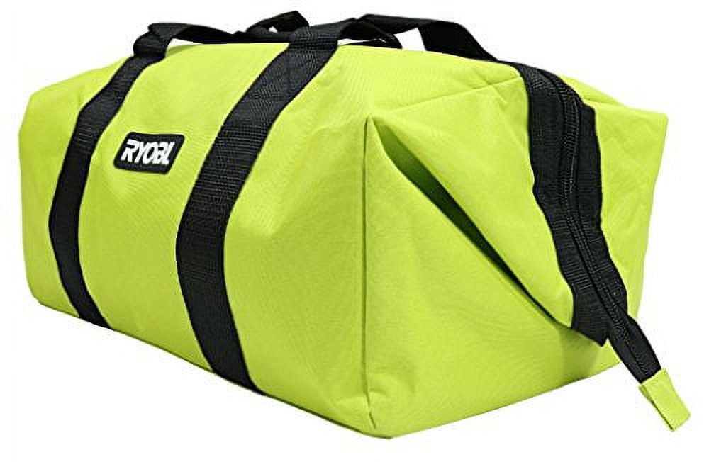 Ryobi Tool Bag Collapsible Contractor's with Full Top Zipper, Green