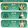 thumbnail image 3 of G TALECO GEAR 3-in-1 Toddler Swing Sets for Backyard, Comfy Baby Swing Outdoor Indoor, Kids Swing with Metal Stand, Green, 3 of 8